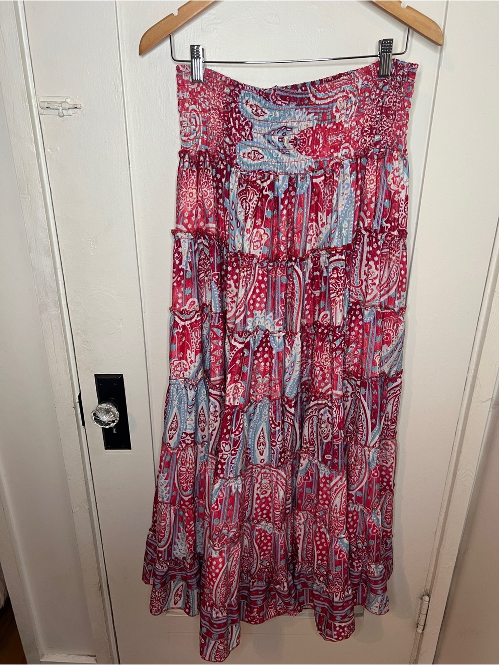 Wevez Paisley High Low Skirt - 100% Silk